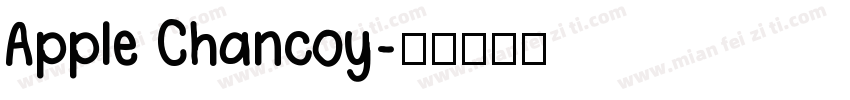Apple Chancoy字体转换